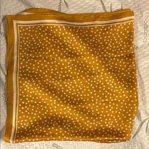 Polka Dot Mustard Scarf